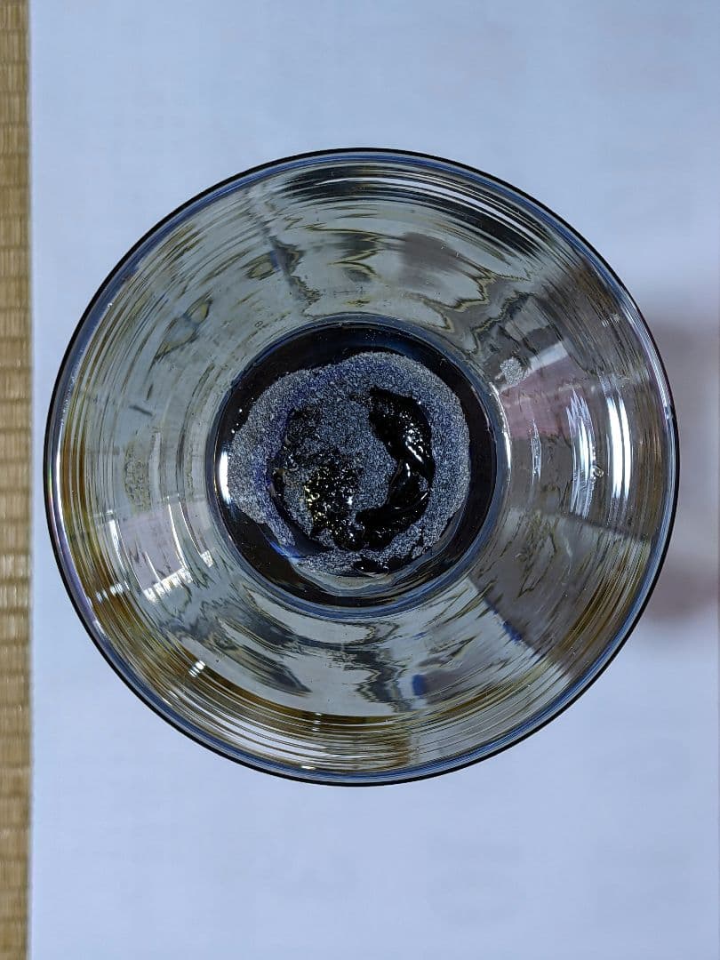 ♦西洋アンティーク 扁壺双耳 ガラス花瓶 アールヌーボー ？フランス 骨董品