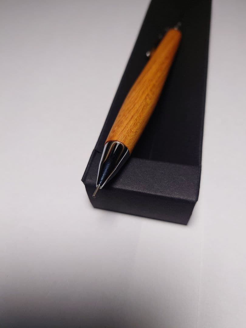 未使用　RED LINE PEN ケヤキ　シャープペンシル　オリジナル金具