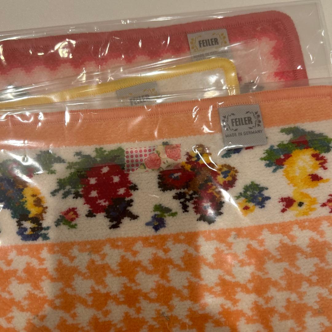 FELTIER カラフルタオルハンカチ 3枚セット