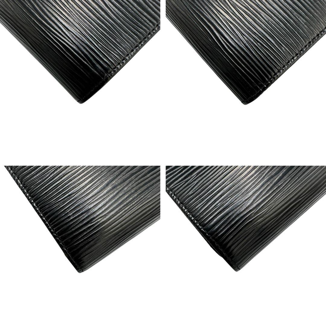 【極美品】ルイヴィトン エピ ブラック 黒 二つ折り財布 トレゾール コンパクト