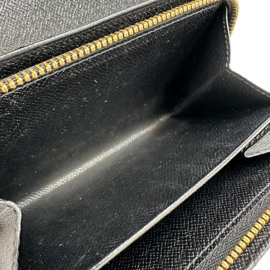 【極美品】ルイヴィトン エピ ブラック 黒 二つ折り財布 トレゾール コンパクト