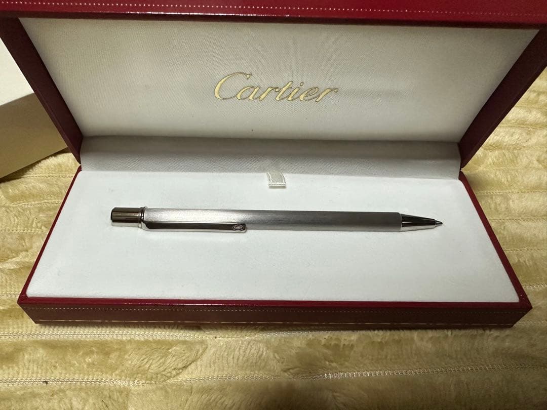 Cartier Must II Pen シルバー 赤いケース付き
