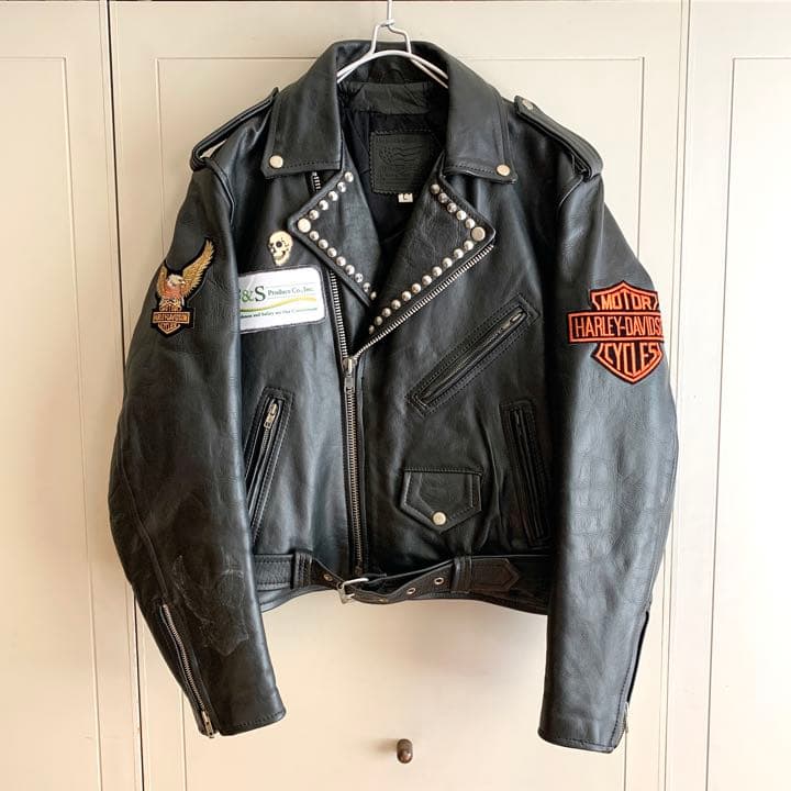 スイカ様 American nostalgia ハーレーワッペン付きライダース