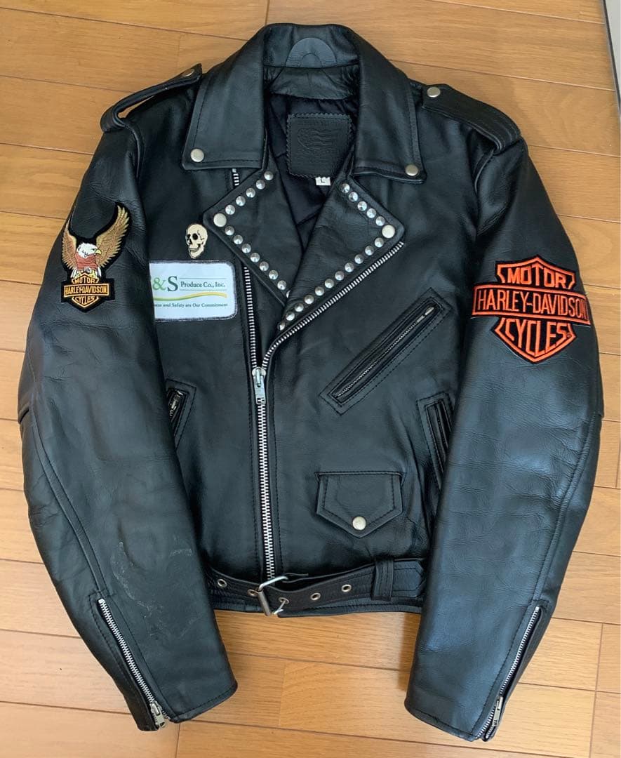 スイカ様 American nostalgia ハーレーワッペン付きライダース