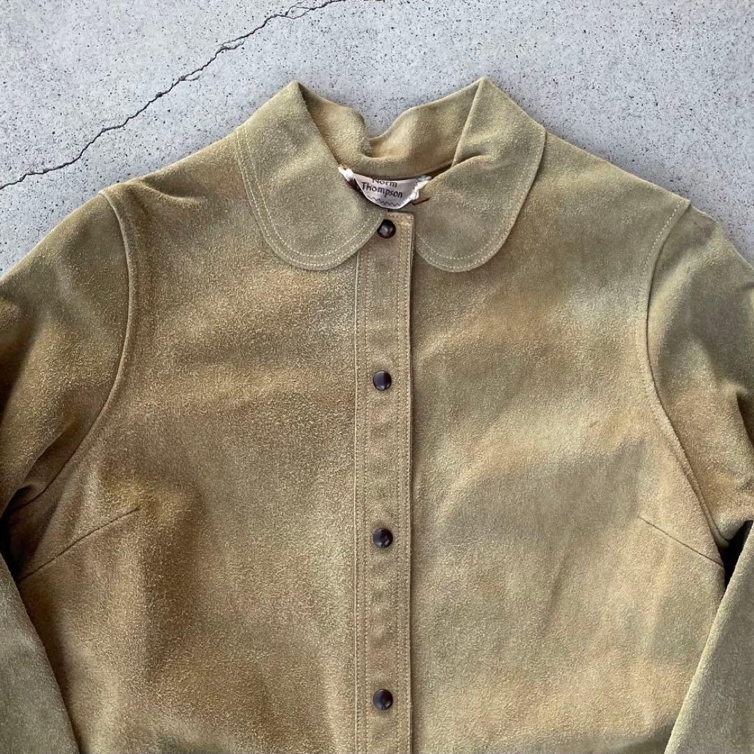珍品◎NORM THOMPSONヴィンテージ60sスエードレザージャケット黄色