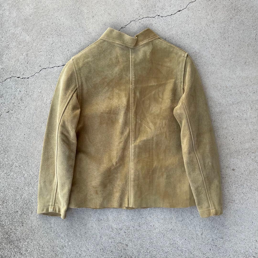 珍品◎NORM THOMPSONヴィンテージ60sスエードレザージャケット黄色