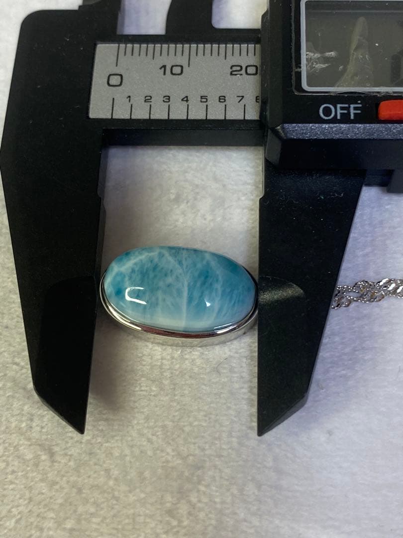 ラリマー　高品質　s925シルバー ペンダントトップ　ドミニカ共和国産