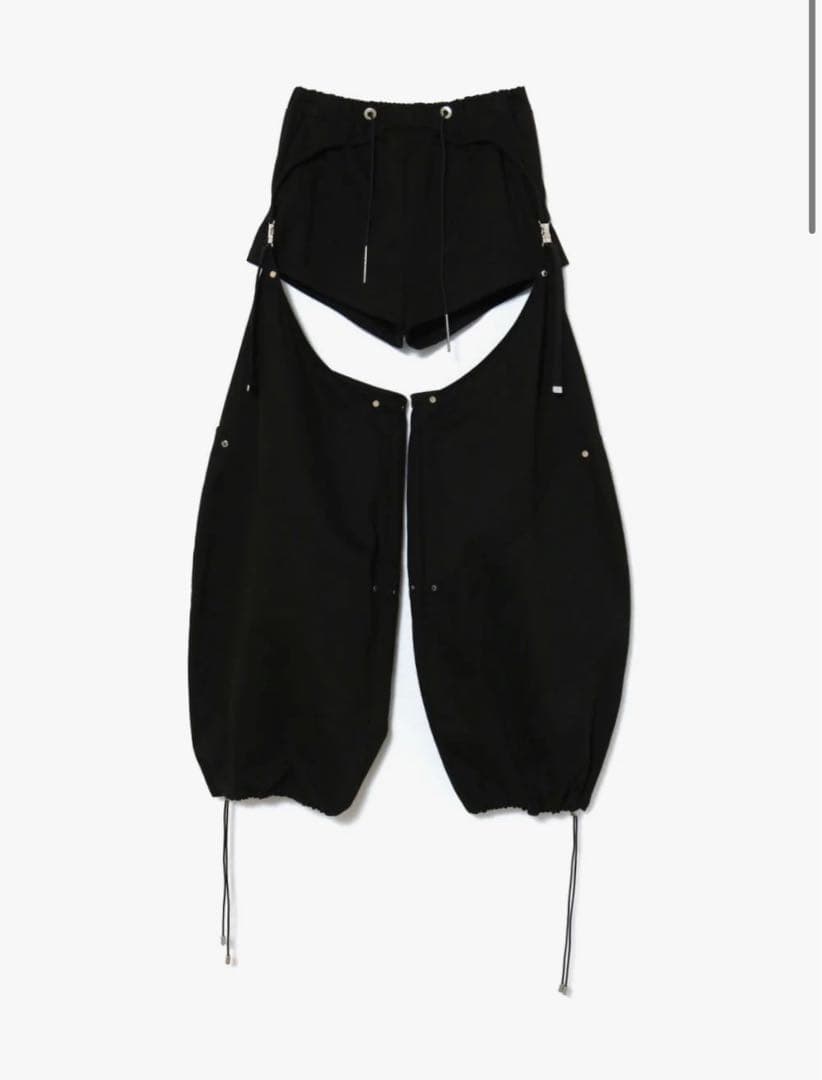 theredthread S cover cargo pants 黒