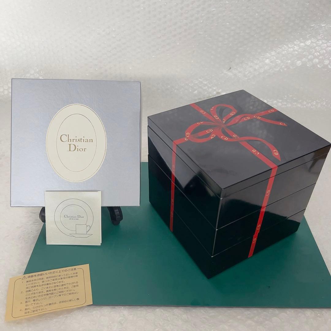 Christian Dior　ノベルティ三段重　重箱　おせち器　正月和食器 65