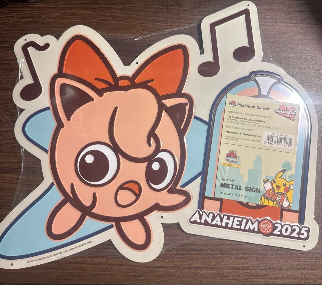 wcs2025 アナハイム限定　プリン　メタルサイン