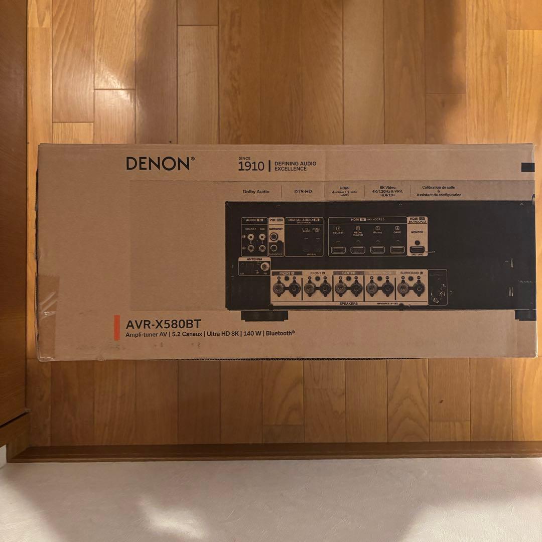 【新品未開封】DENON デノンAVR-X580BT AVアンプ　レシーバー