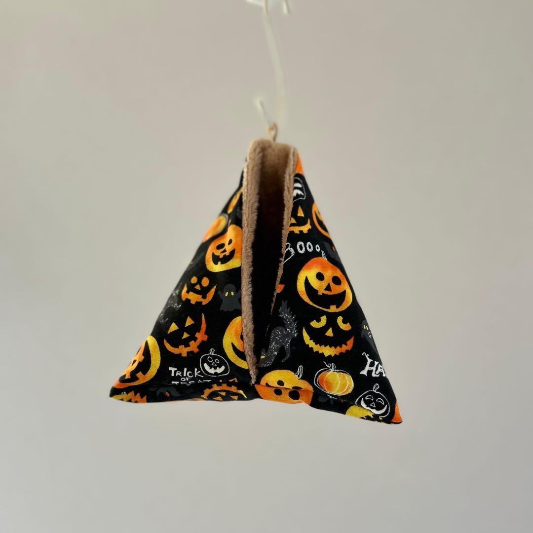 フクモモテトラポーチ　ハロウィン黒ベース