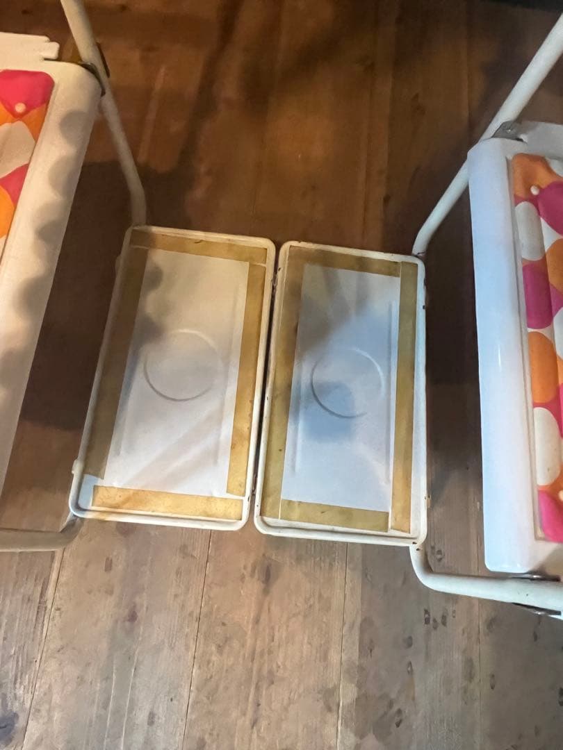 対面式 ブランコ ガーデン レトロポップ 昭和レトロ 当時物 インテリア