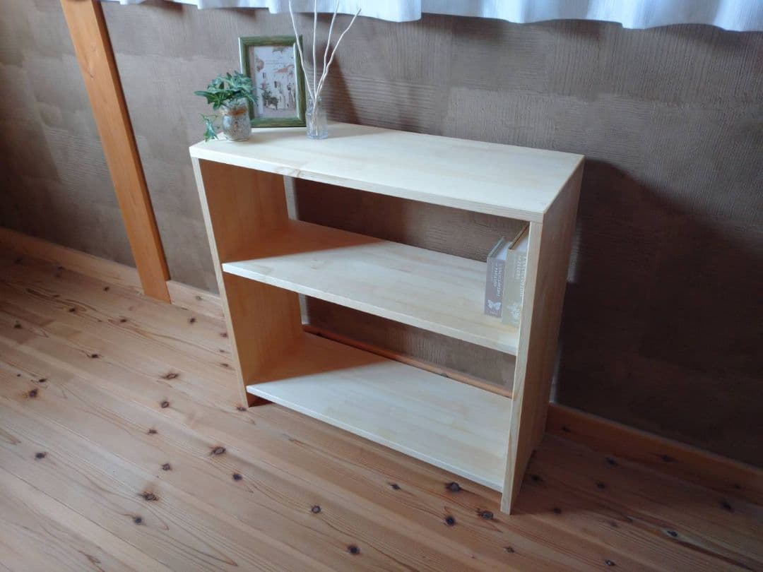 【送料無料】天然無垢材　北欧風　オープンシェルフ　飾り棚　　収納ラック