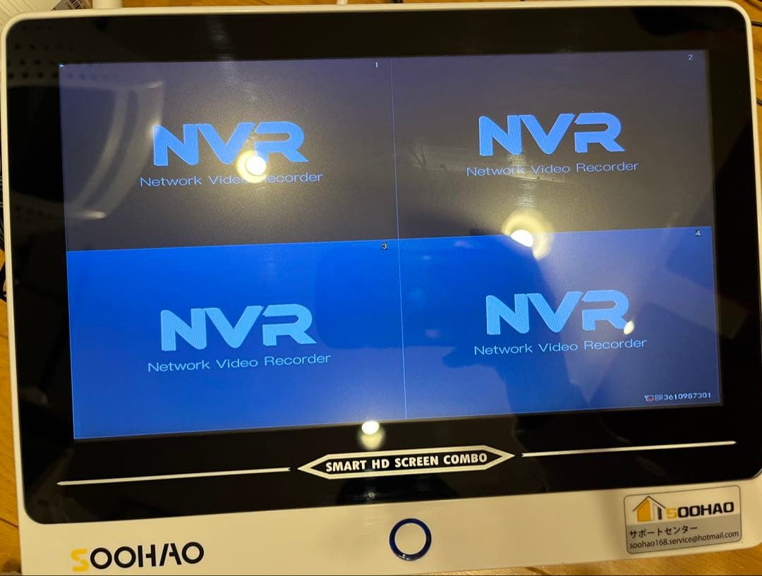 SOOHAO SMART HD 防犯カメラ4台セット　モニター1台　ジャンク品