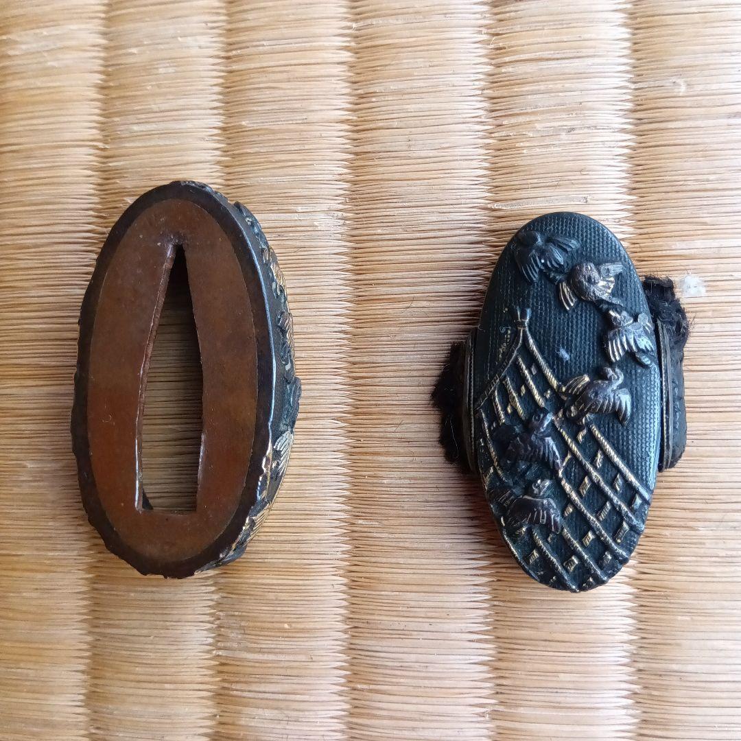 武具　刀装具　古い柄の縁頭