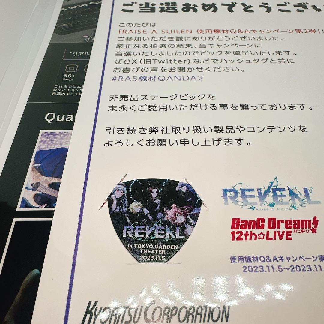 【非売品新品】 RAISE A SUILEN REVEAL 100名限定ピック