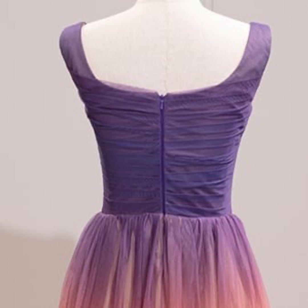 グラデーション　イブニングドレス　ミスコン　ドレス　コンテスト　ロング