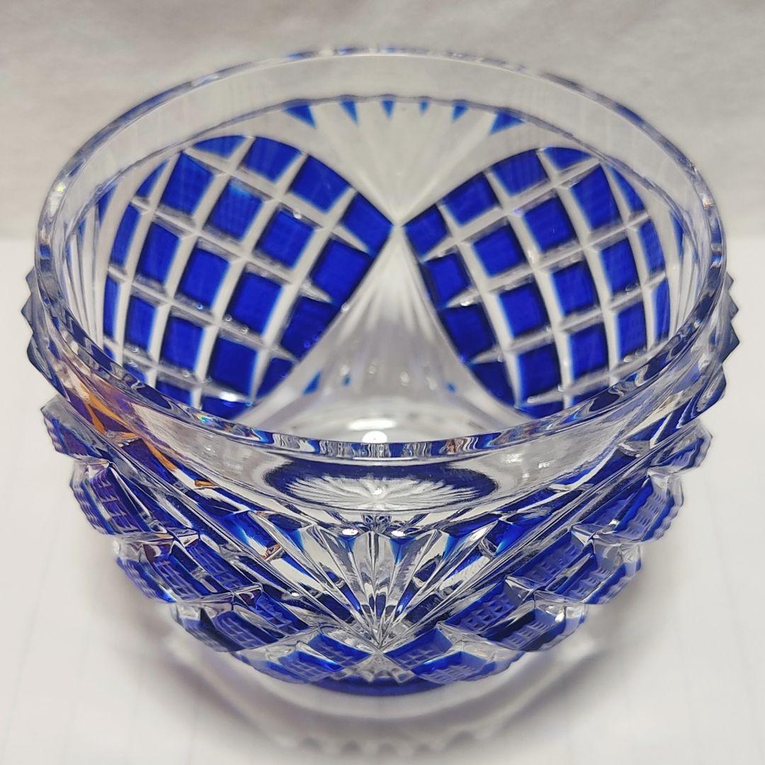 美品☆薩摩切子 小付鉢 （切子 江戸切子 薩摩切子）