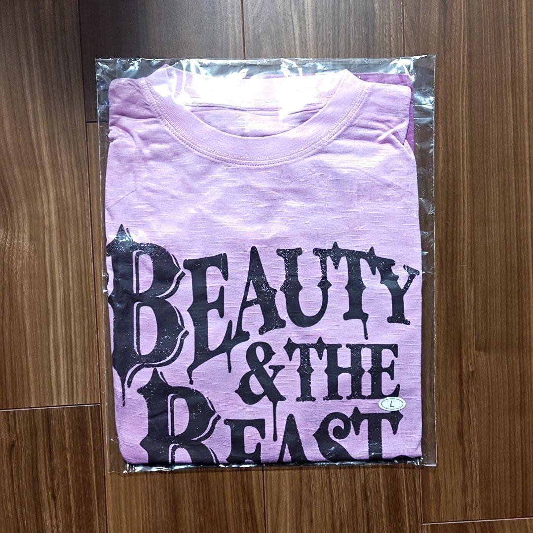 HYDE BEAUTY & THE BEAST ピンク Tシャツ Lサイズ BB