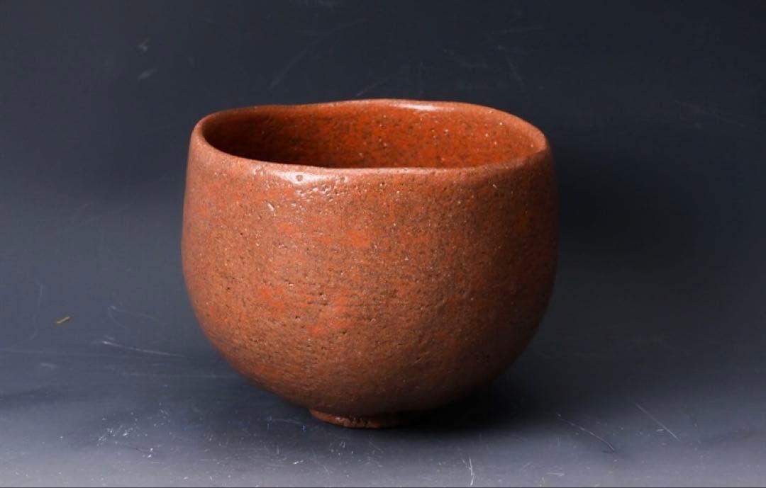 杉本貞光 寺垣外 赤茶碗 共箱 二重箱 仕覆茶道具 赤楽 光悦