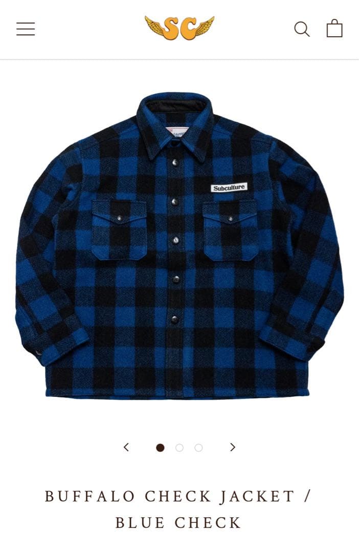 subculture サブカルチャー　バッファロー　チェックジャケット　3