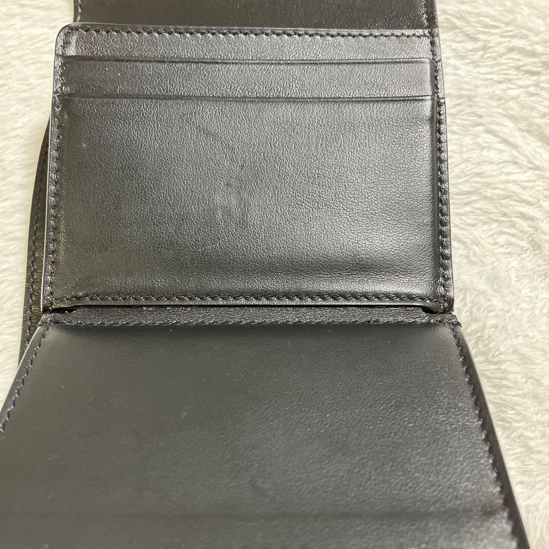 CELINE トリオンフ　三つ折り財布　ブラック