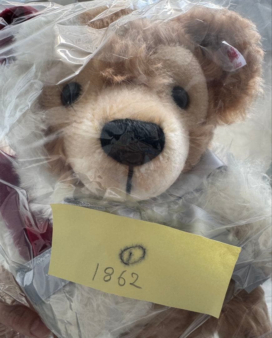 2点　シュタイフ　ダッフィー　シェリーメイ ぬいぐるみ　ディズニー　クリスマス