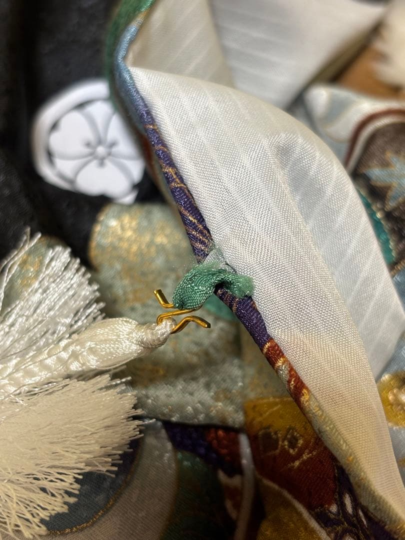 子供用着物 七五三 黒地模様付き　5歳　男の子