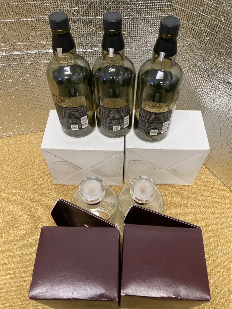 サントリー山崎１８年/響１７年空瓶空箱　５セット