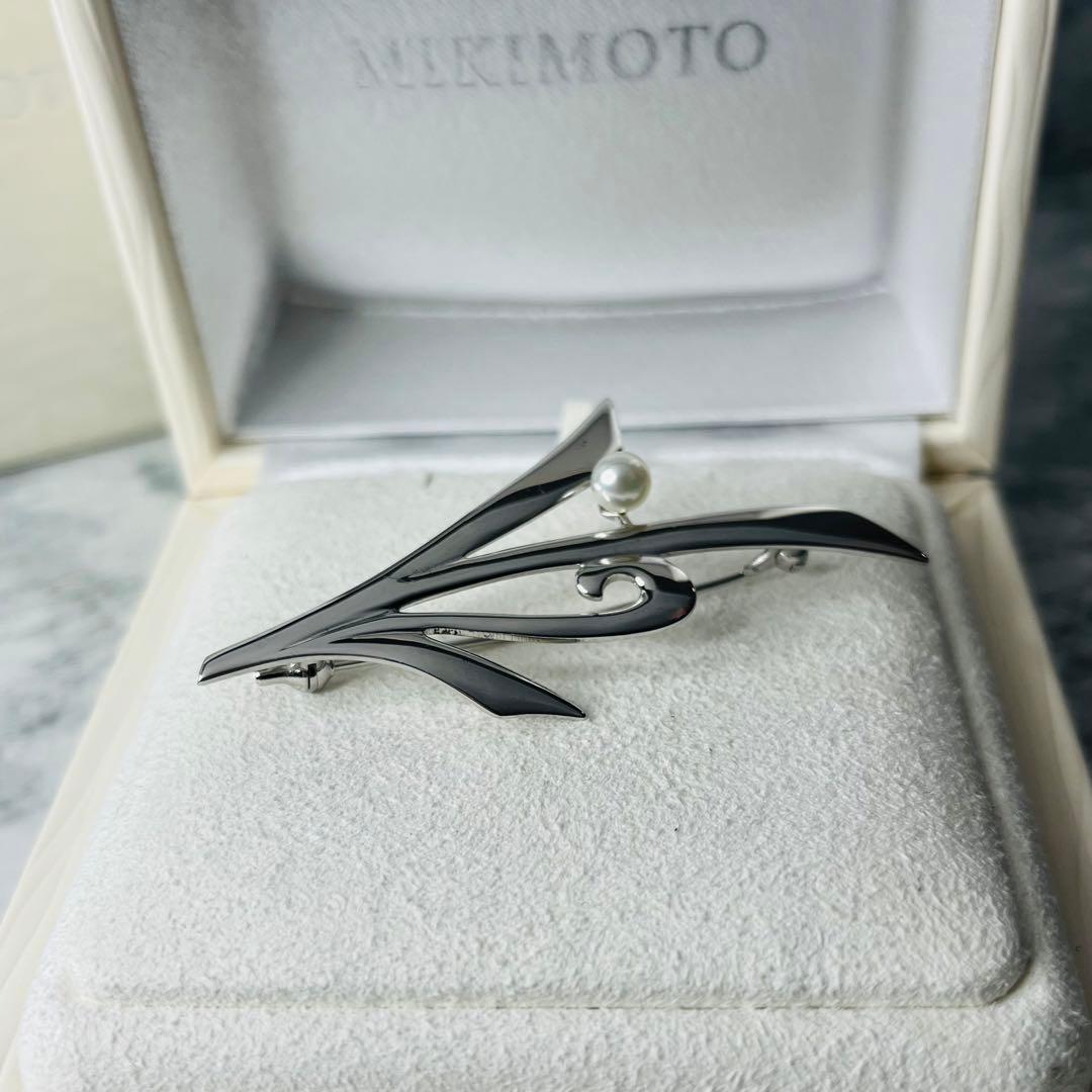 【未使用級】 MIKIMOTOパール ブローチ アコヤ真珠 皇室御用達ブランド