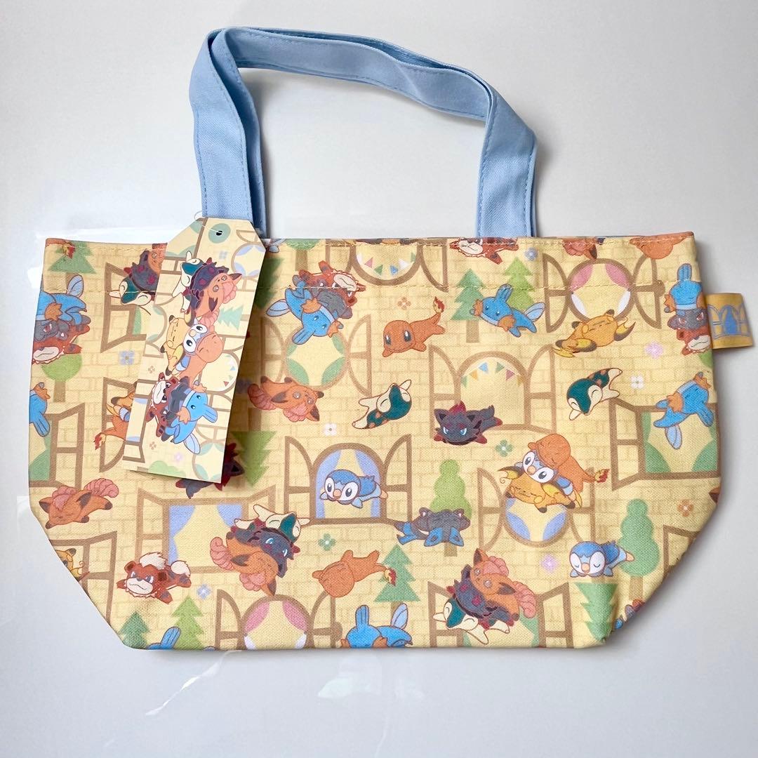 ポケモンセンター ミニトートバッグ くったりピカチュウ イーブイ ポッチャマ