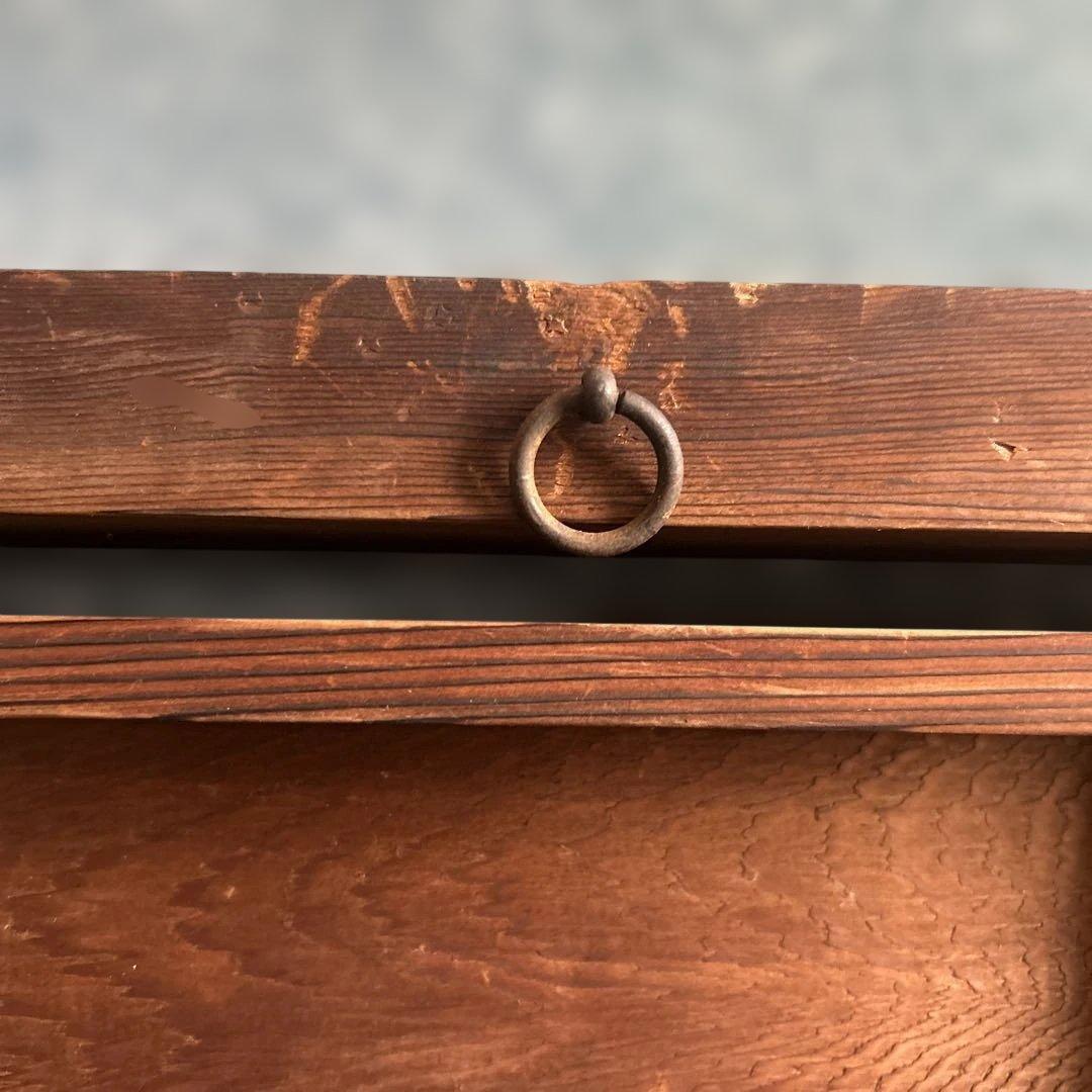 アンティーク和風木製時計 漢字の数字付き