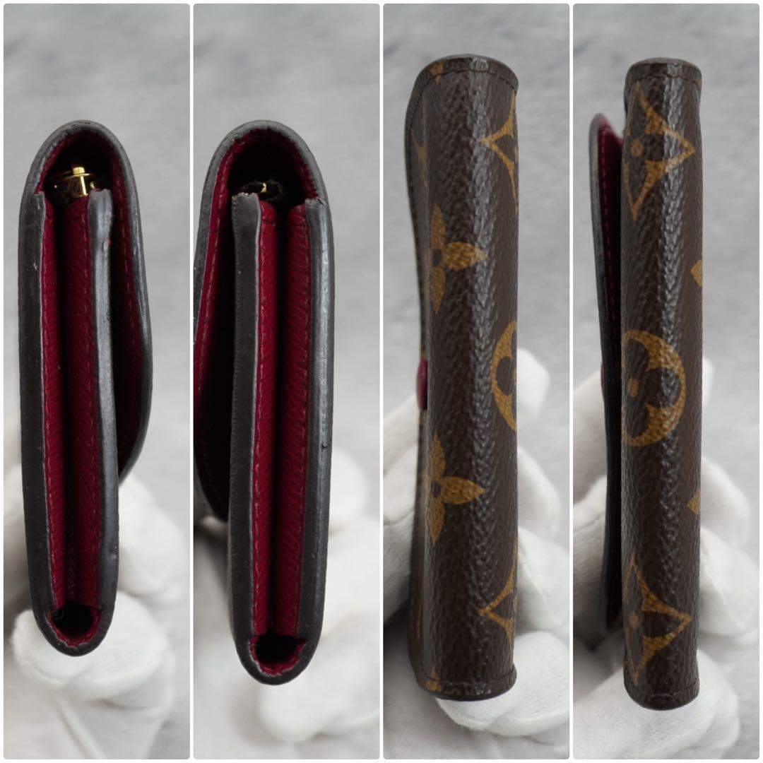 超美品☆ルイヴィトン 折財布 モノグラム フューシャ ポルトモネ ロザリ