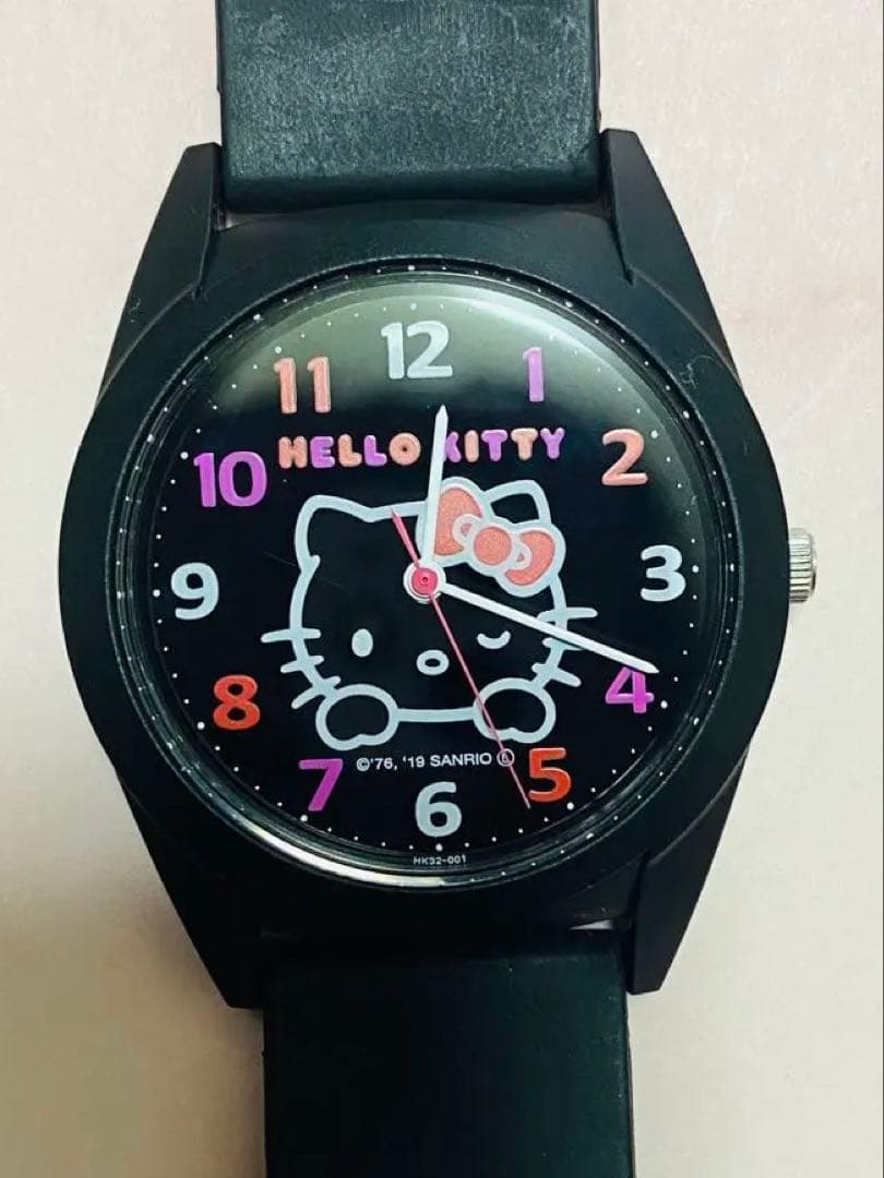 ハローキティ ブラック 腕時計　新品未使用　レトロ　シチズン製