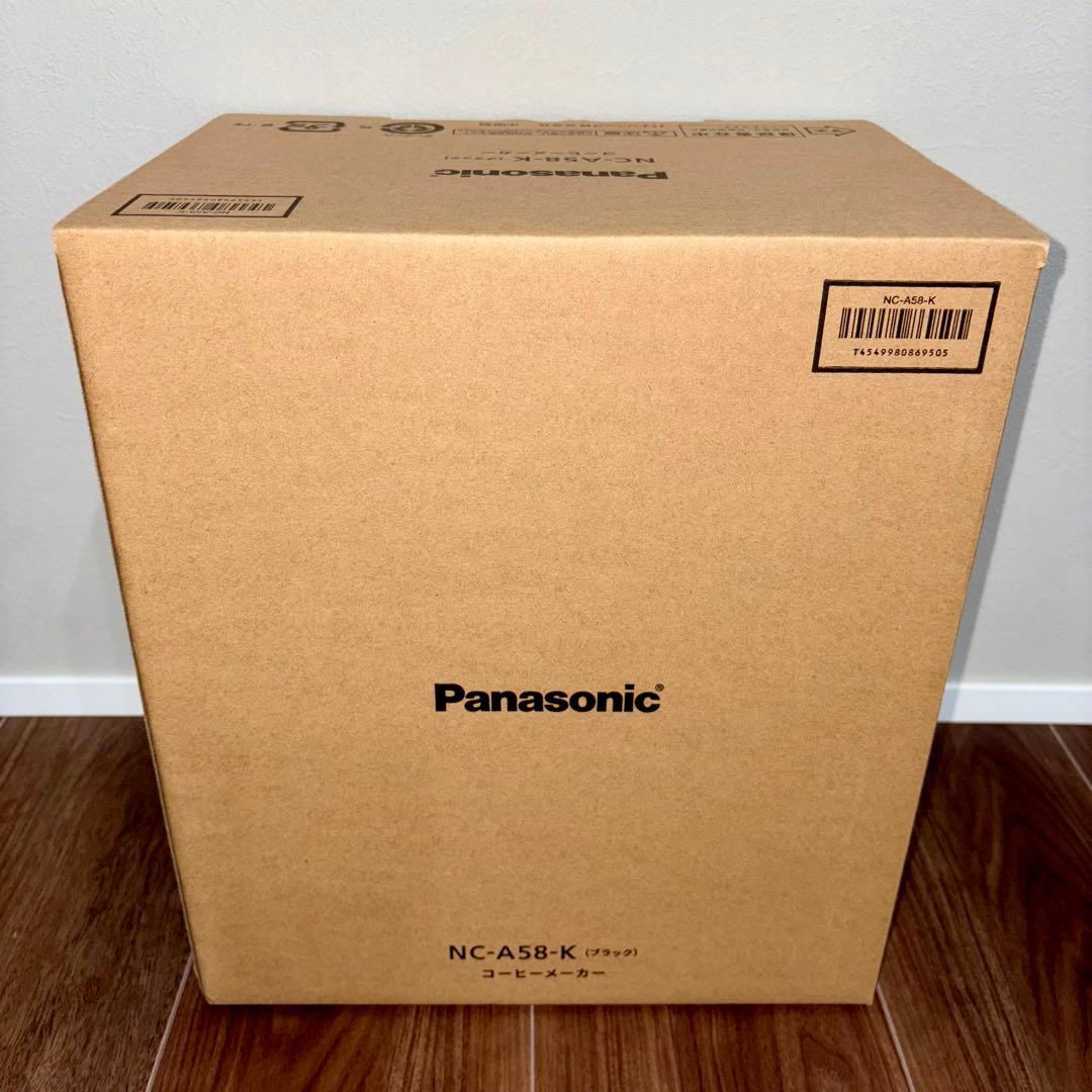 【新品】Panasonic 全自動コーヒーメーカー NC-A58-K ブラック