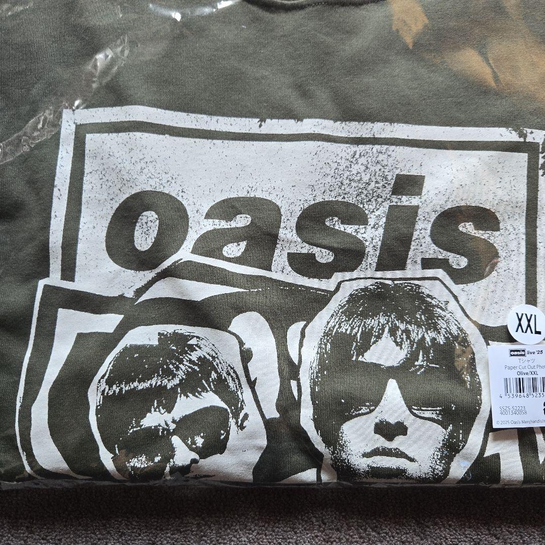 Oasis live '25 Tシャツ XXL オリーブ