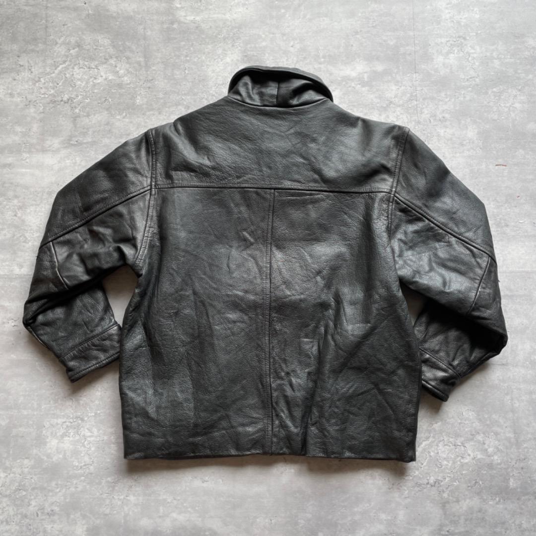 90s OLD GAP シングルライダース レザージャケット 本革 M