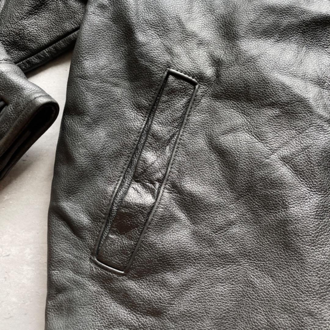 90s OLD GAP シングルライダース レザージャケット 本革 M