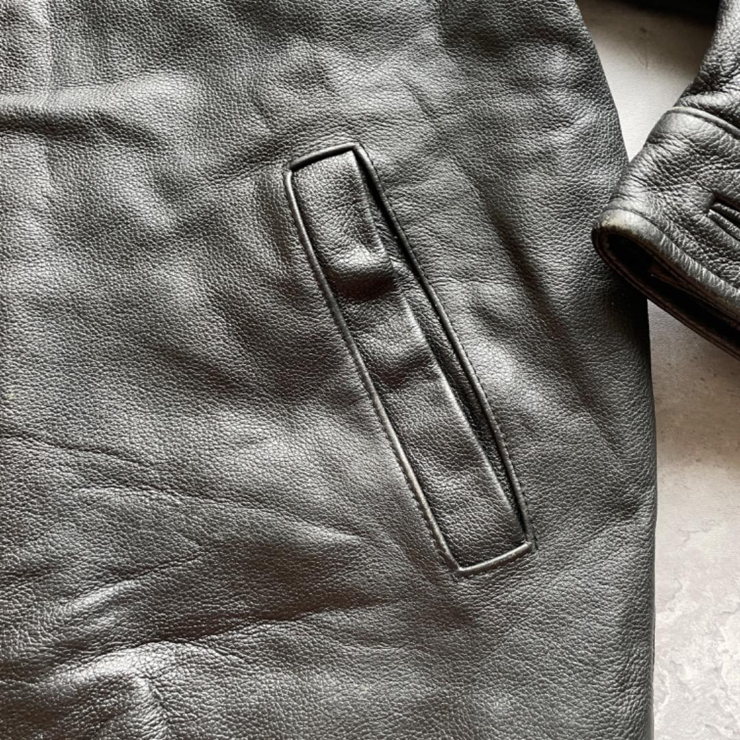 90s OLD GAP シングルライダース レザージャケット 本革 M