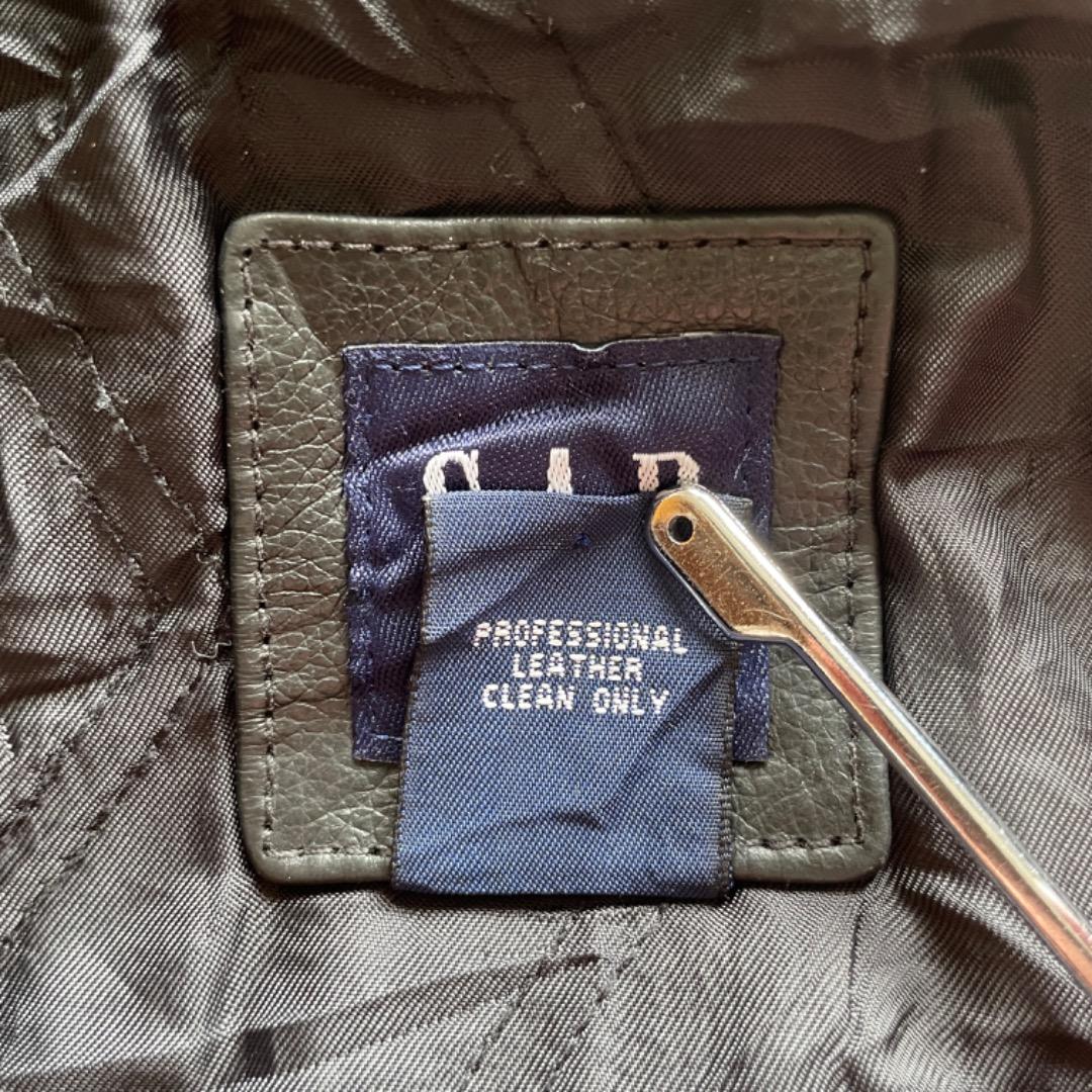 90s OLD GAP シングルライダース レザージャケット 本革 M