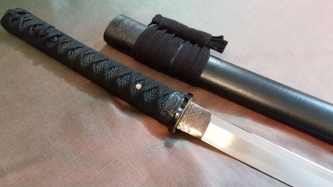 【直刃刃紋】模造刀 舞踊 模擬刀 拵え 喰出し鍔 刀剣 日本刀 刀
