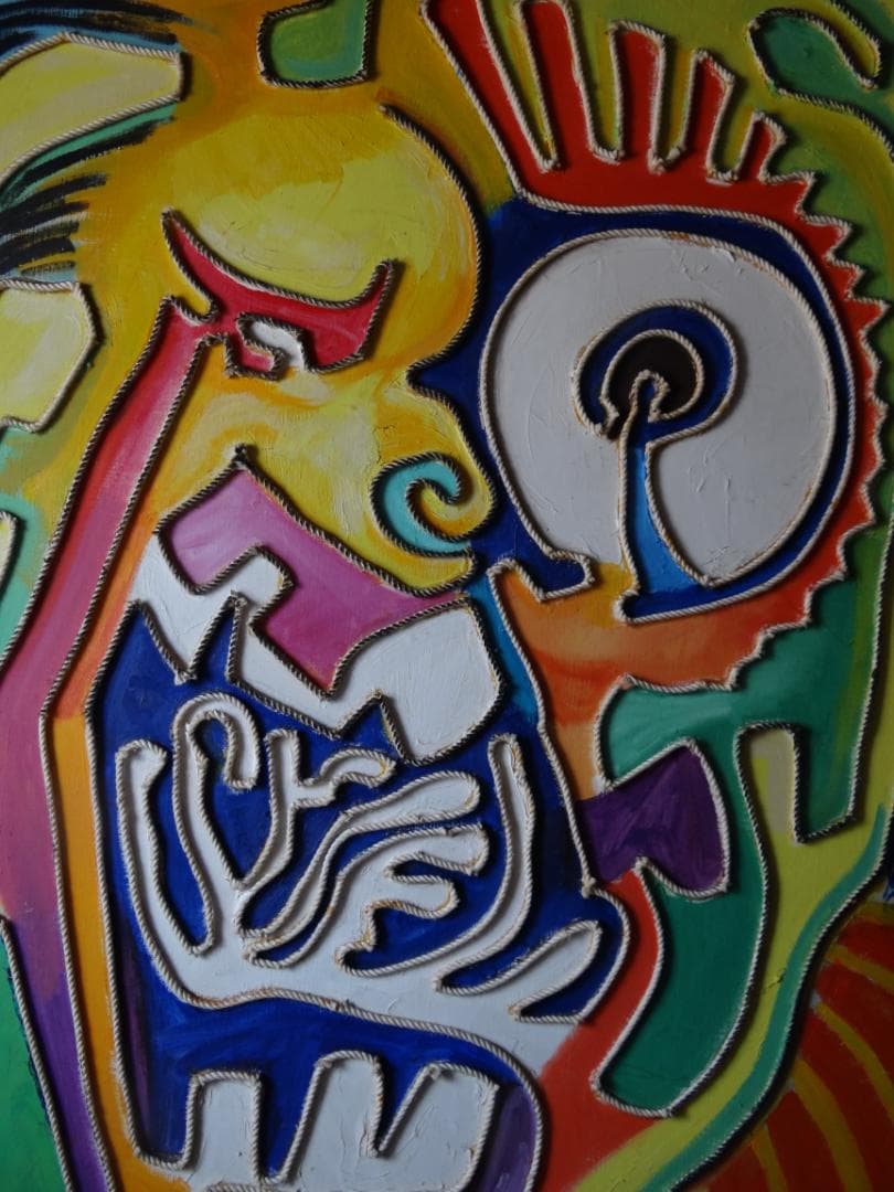 60号油彩【Explosion of the frustration溜飲嘔吐】