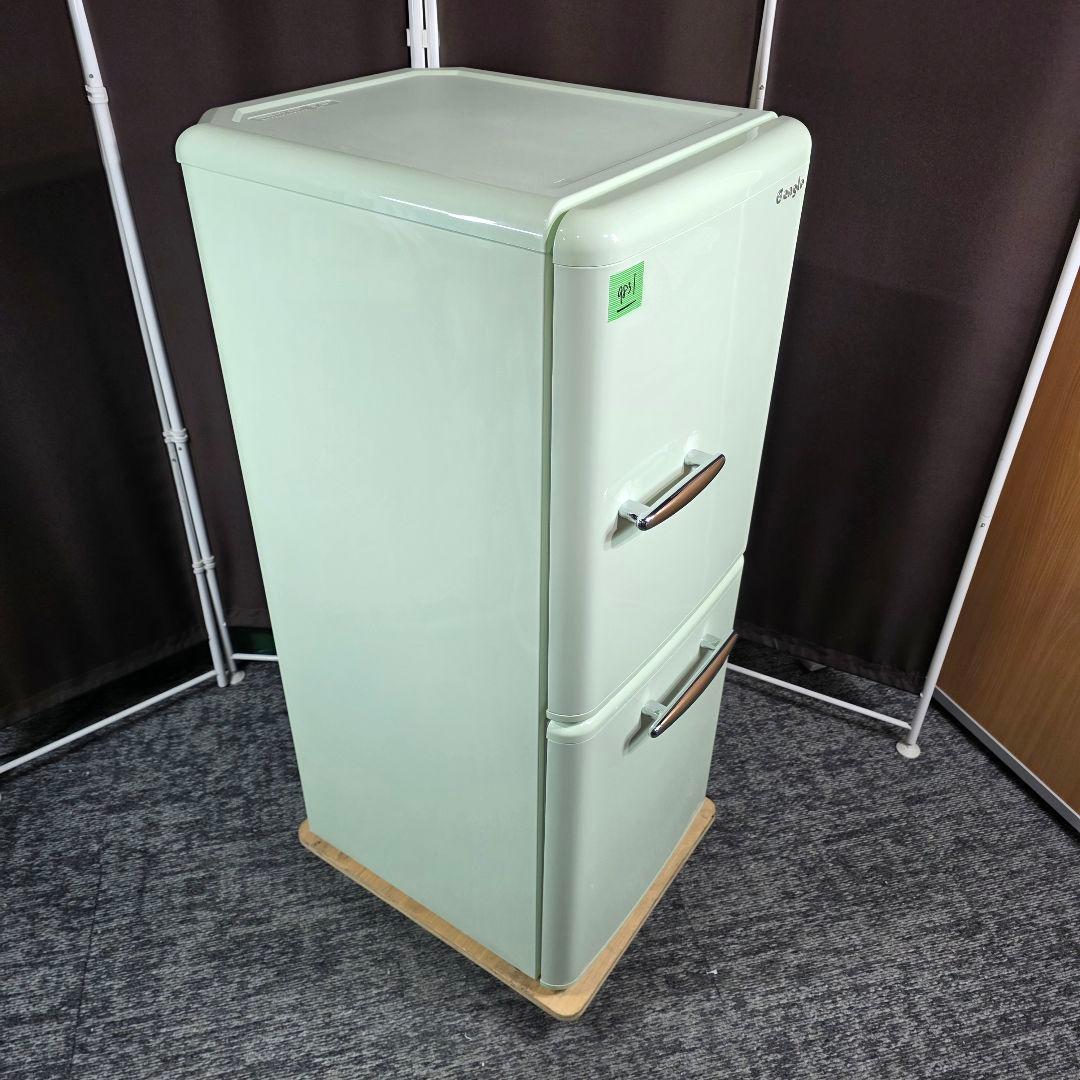 9831送料無料！レトロデザイン！eangle 2ドア 冷蔵庫