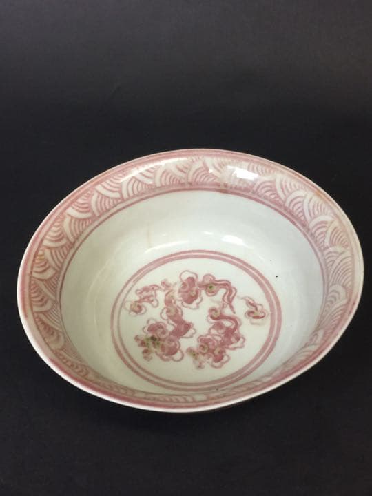 唐物 古い茶碗  釉里紅茶碗 茶道具