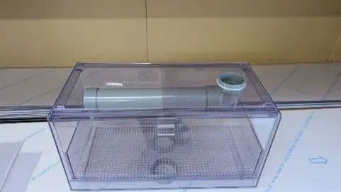 オーバフロー用　ウールボックス　引き出しシャワーパイプ付き