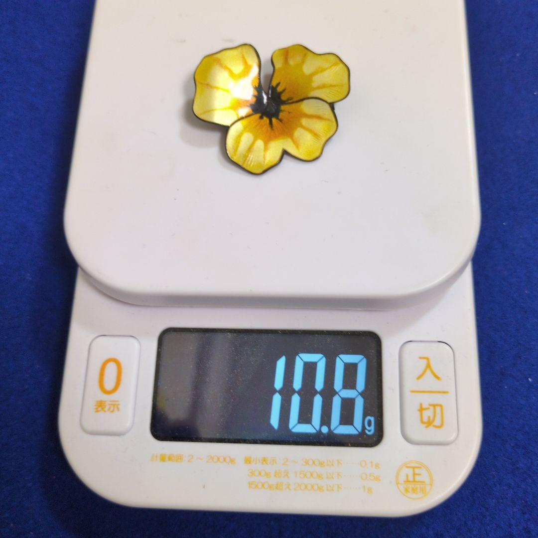 Y02 David Andersen 花型ブローチ 約4.5cm　シルバー