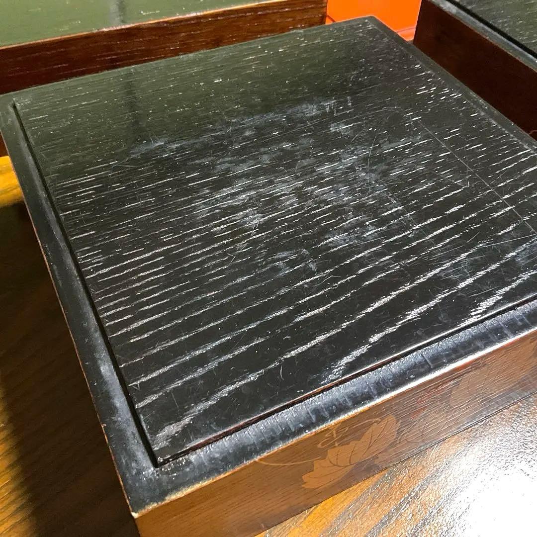 木製重箱 金箔装飾