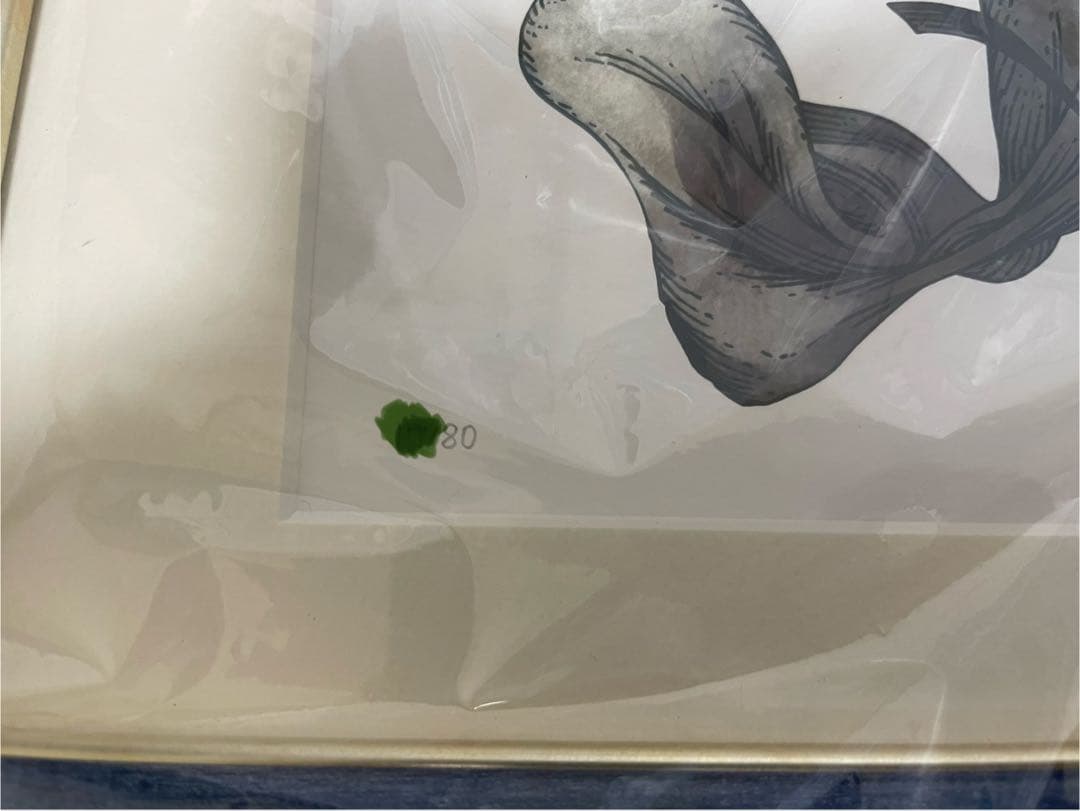 白浜鴎 とんがり帽子のアトリエ 原画展 額付き アートグラフC 直筆サイン入