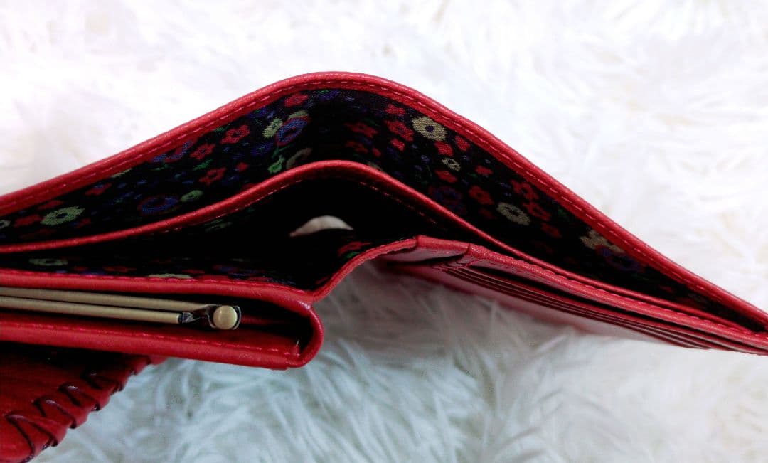 希少✨️廃盤品 アナスイ ANNASUI ダリア がま口 三つ折り財布 蝶々